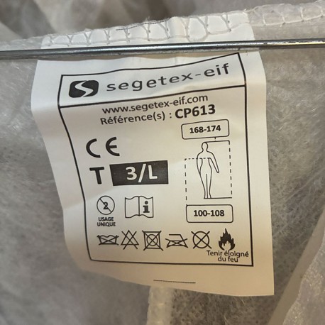 Combinaisons EPI à usage unique