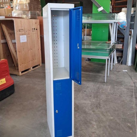 Vestiaire monobloc avec 2 casiers