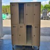 Vestiaire monobloc avec 8 casiers